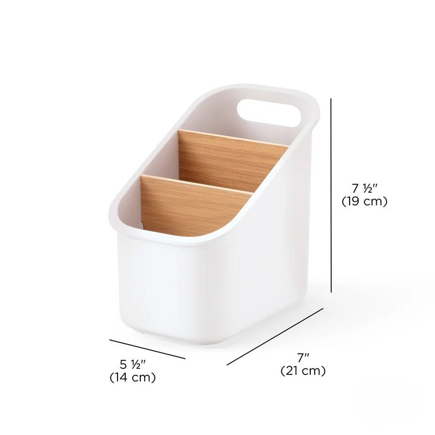 Modern Wooden and Recycled Utensil Organizer