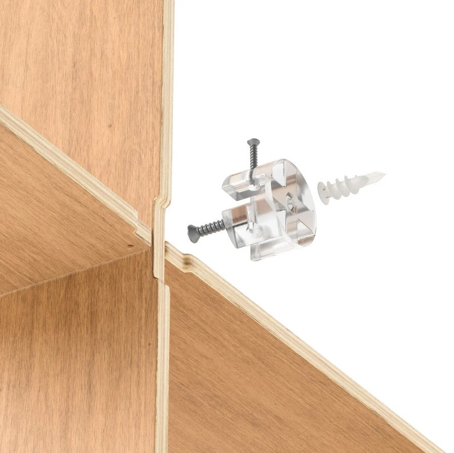 Modern Bent-Wood Wall Shelf